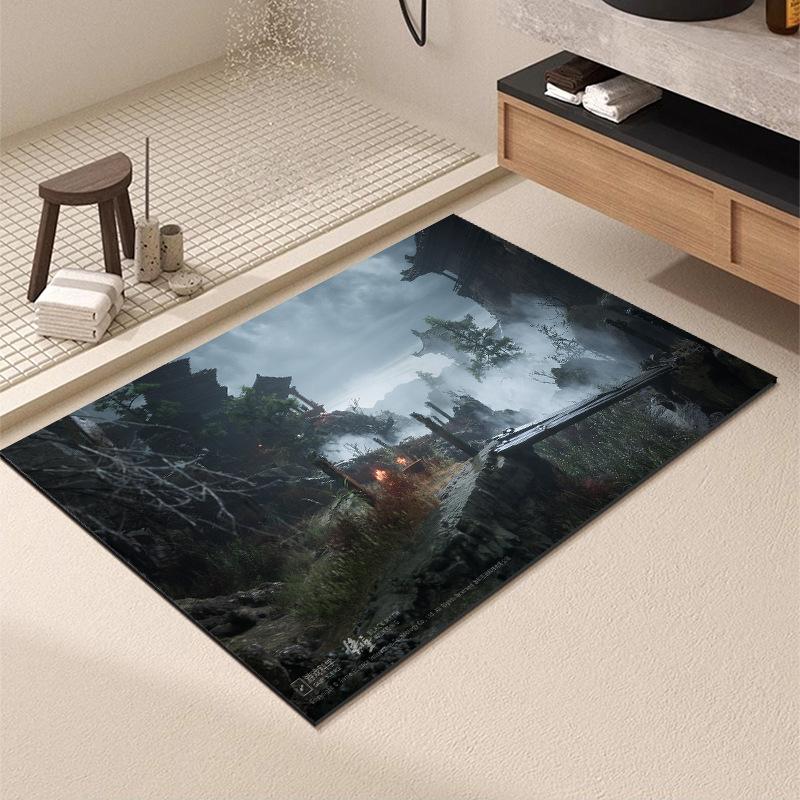 Washable Wear-resistant Diatom Mud Floor Mats Bathroom Anti-slip Mats
