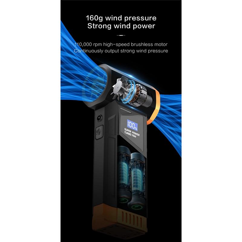 Powerful Turbo Air Blower Violent Fan Portable Snow Blower Brushless Motor Turbo Air Blower