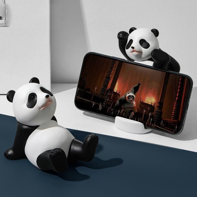Cartoon Panda Stand for Mobile Phones and Tablets Universal Lazy Artifact Fun and Cute Decorative Ornaments