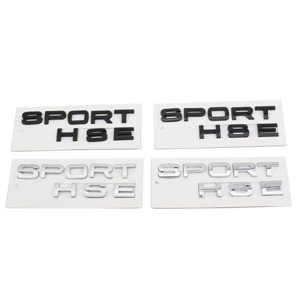 Car 3D SPORT HSE Letter Stickers and Decals For  Range Rover Evoque Sport Car Rear Trunk Body Emblem Badge Stickers