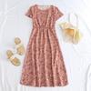 Southeast Asia Elegant Age-Reversing Midi Dress for Middle-Aged Women