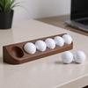 Holz Golfball Sammelbox 6 Löcher Holz Golfball Aufbewahrungshalter Golfer Enthusiast Sammlerschrank Regal Dekoration