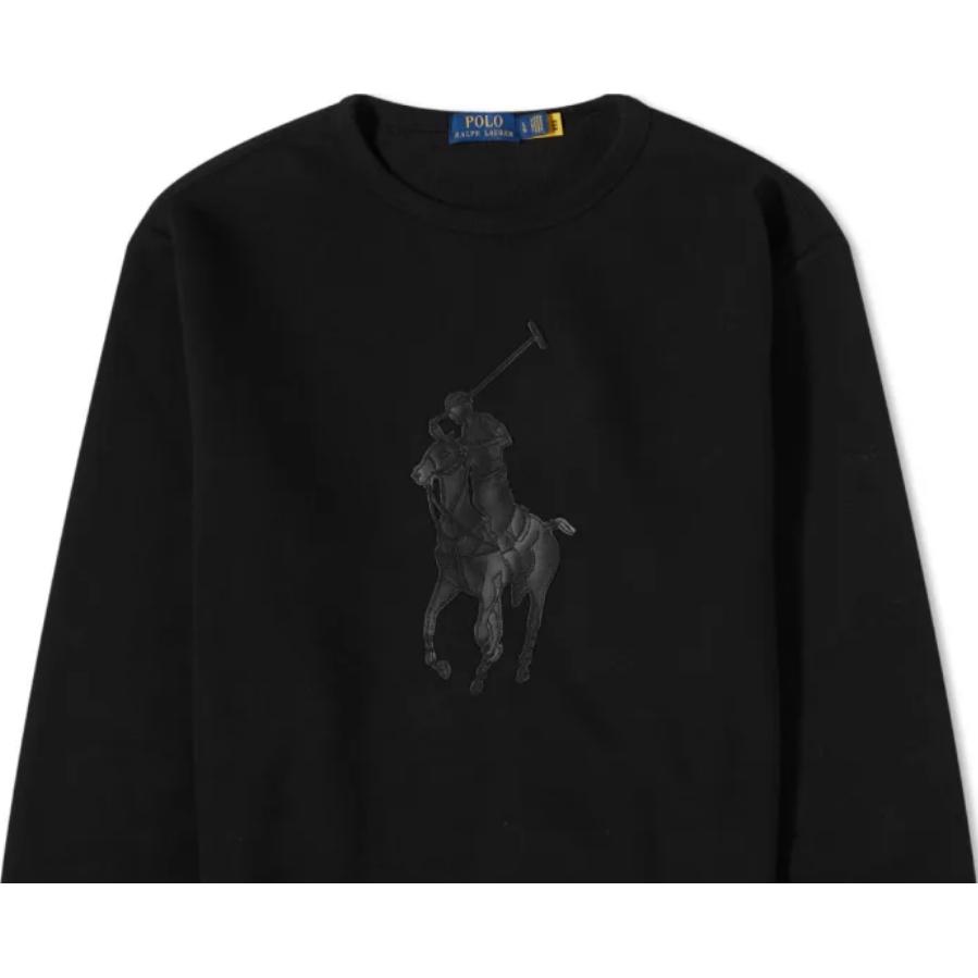 Polo Ralph Lauren Animal Print Crew Neck Casual Sweatshirt Men Sweatshirt Black 710920221-001