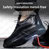 Genuine Leather Composite Toe Insulation Men Labor Protection Shoes Metal-free Indestructible Non-slip Safety Work Footwear