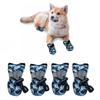 Hundeschuhe für große Hunde mit bedruckten mittelgroßen Hundestiefeln Pfotenschutz Sommer Heißer Asphalt Wasserabweisend bei Regenwetter, Ou