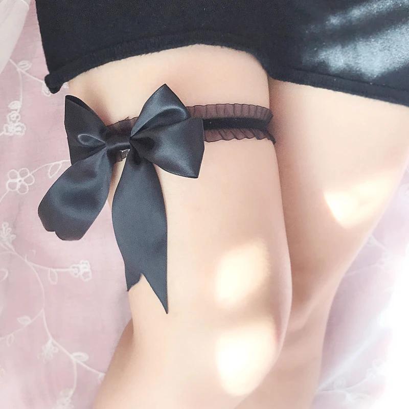 Sexy Lace Bow Garter Bride Solid Color Fashion Comfortable Wild Thigh Ring Wedding Accessories