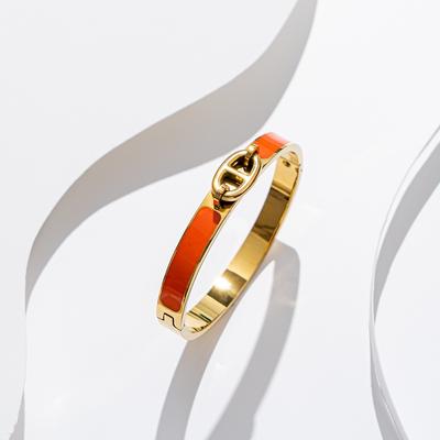 Pulseira Anti-desbotamento Joias de Moda Femininas Material de Aço Inoxidável
