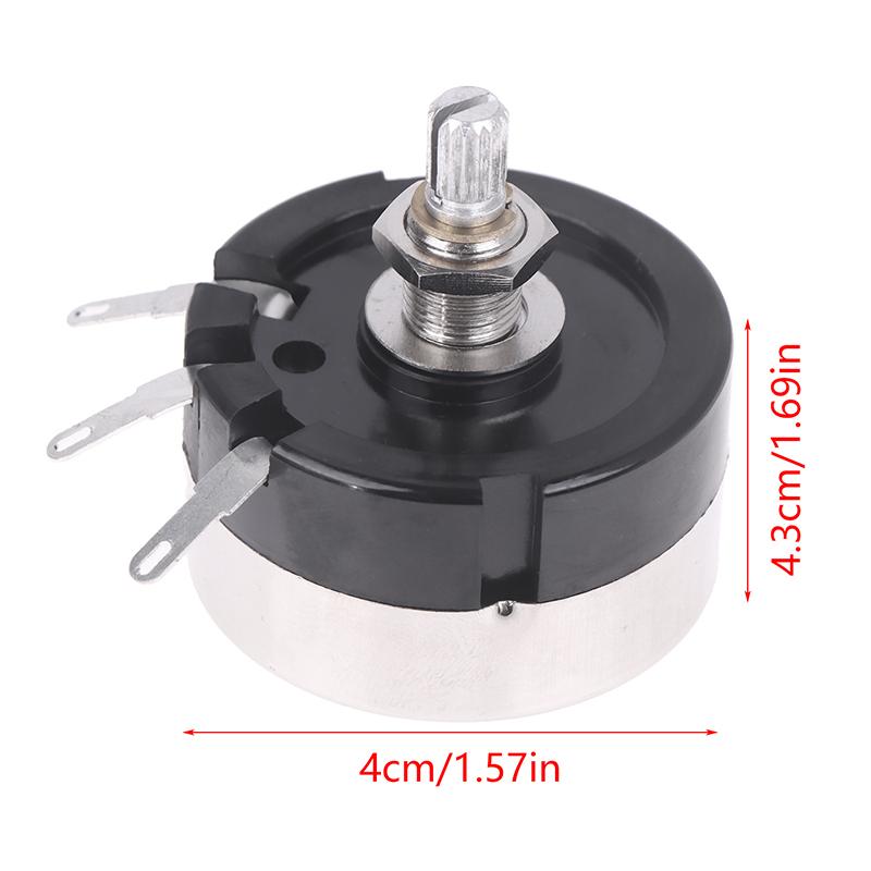 Wx200 High Power 15W Single-Turn Double-Wire Wound Potentiometer 8 Ohm 8omega Shaft Length 15Mm Audio Attenuator