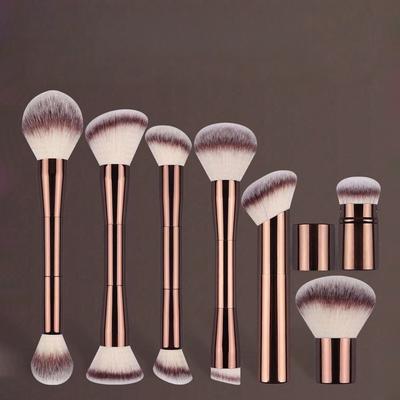 New Double-Ended 7-Piece Makeup Brush Set Professional Makeup Tools Loose Powder Brush Blush Brush Complete Makeup Brush Set
