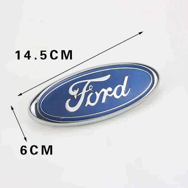 Car Sticker Ford New 2025 Hot 14.5X6cm Emblem for Ford Mondeo Explorer Focus 2 3 Fusion Transit F150 Fiesta Car Logo Front Grill