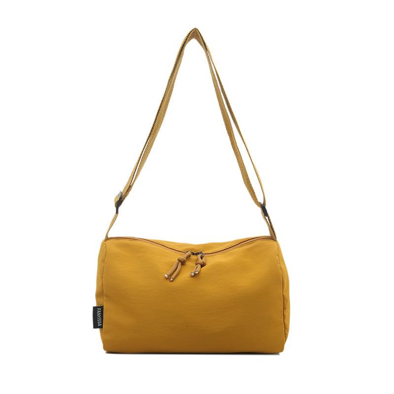 

Solid Color Nylon Vintage Women s Commuter Handbag -Soft Durable Crossbody Bag Casual Fashion Chic Premium Feeling High Value Bag жёлтый