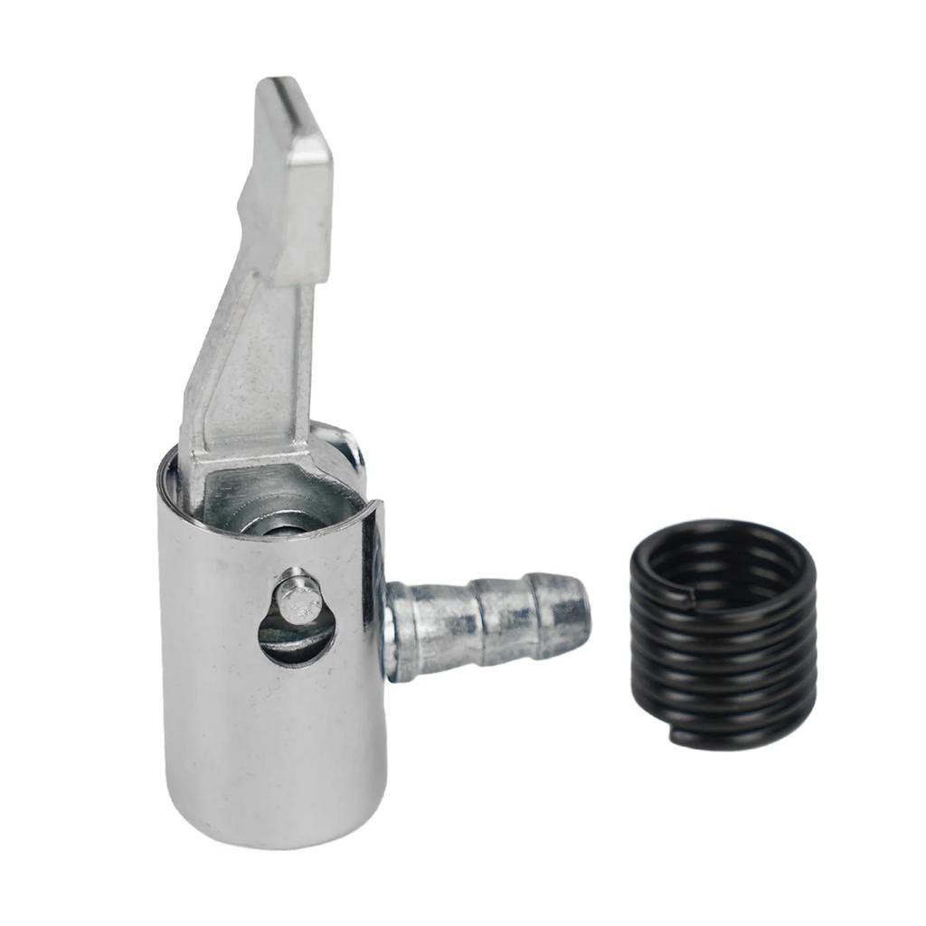 1/2Pcs Inflator Pump Adapter Connector With Spring Car Air Tire Chuck Inflator Pump Hose Adapter Valve Connector