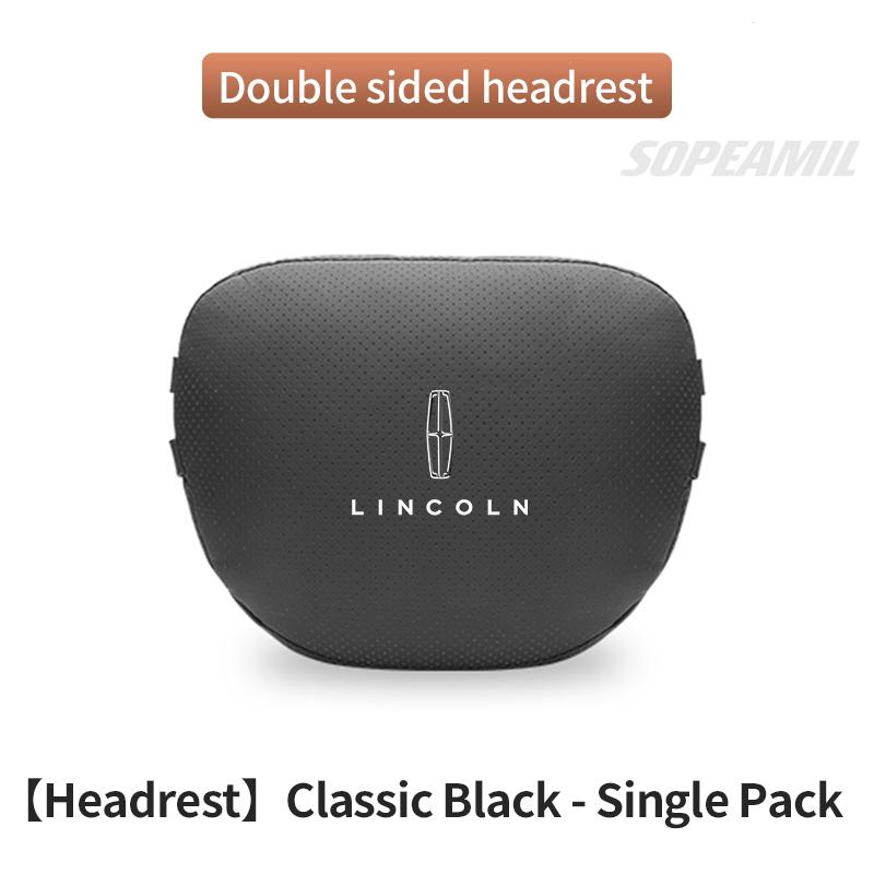 

For Lincoln Z MKZ MKC MKX MKS Navigator Aviator Nautilus Corsair Double-sided Car Headrest Soft Neck Pillow Seat Waist cushion