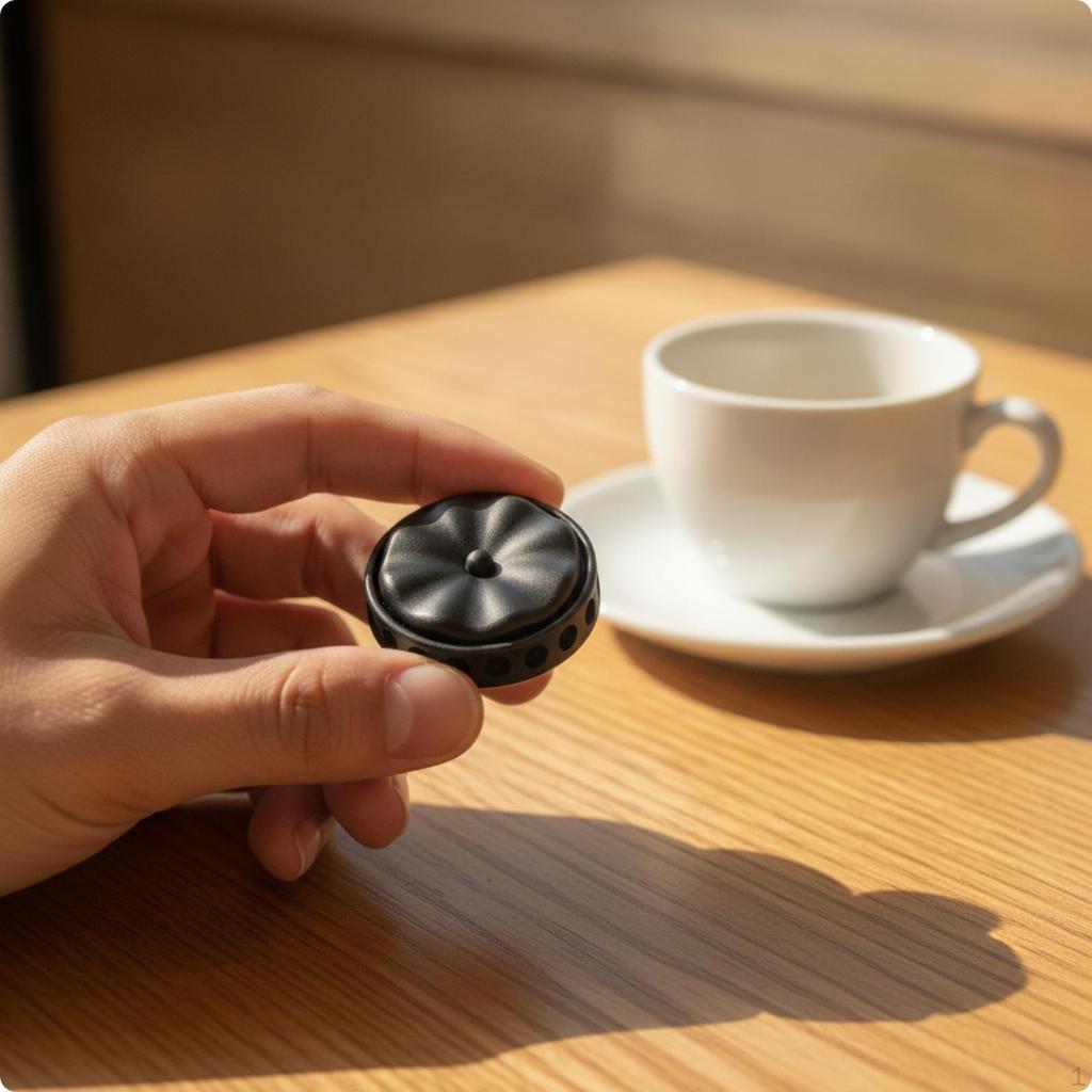 Fidget Disc Textured Device with Top Handheld for Adults, Students, Office, Travel,