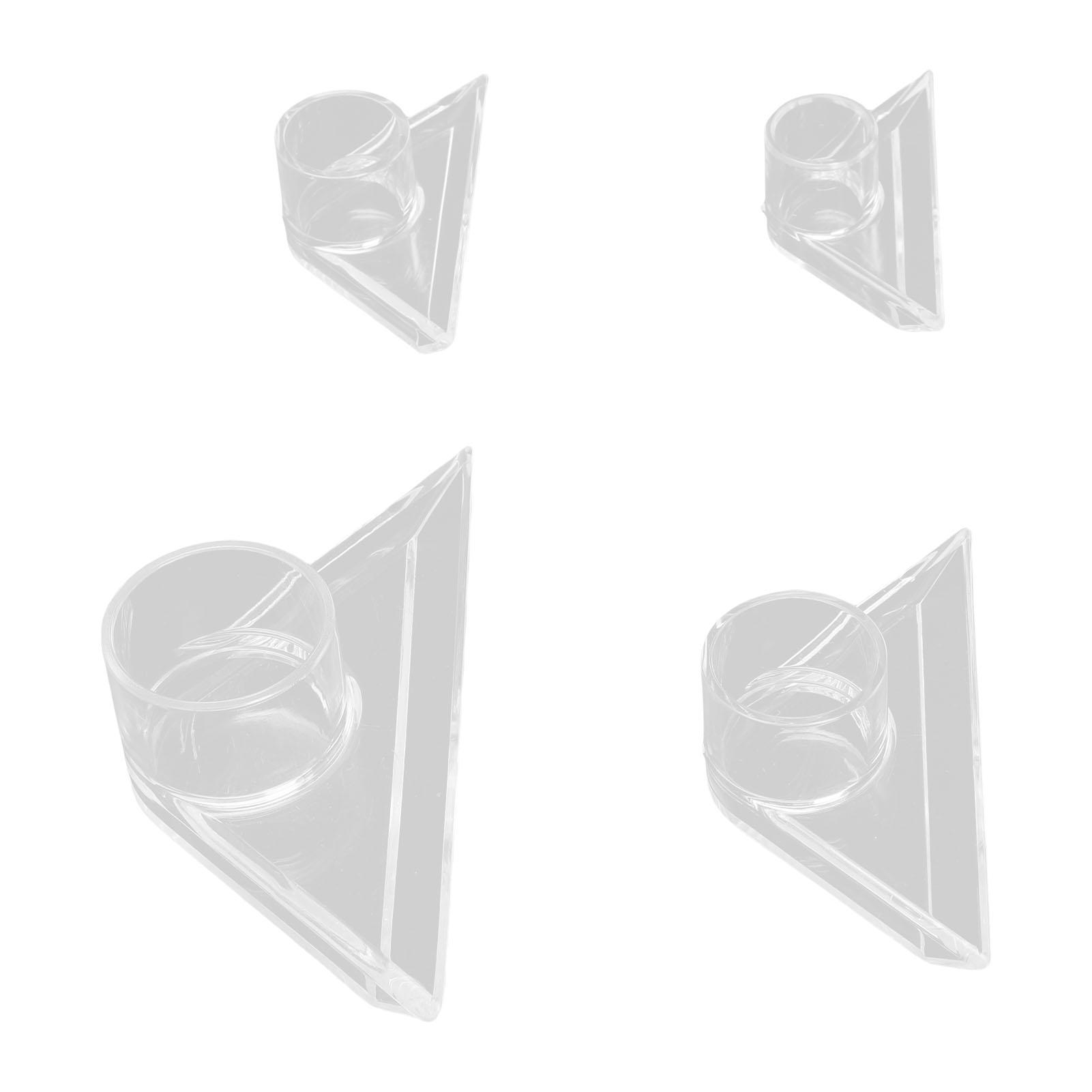 Triangular Water Outlet Nozzle, 16mm, 20mm, 25mm, 32mm Transparent Water Return Outlet Nozzle, for Aquarium Outlet End Plumbing Fitting
