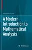 Bok A Modern Introduction To Mathematical Analysis