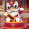 Solar Lucky Lion Figurine Chinese Cultural Home & Car Decor for Housewarming and Festivals