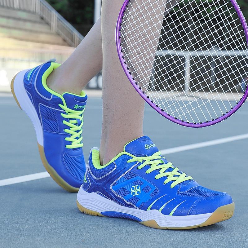 New professional badminton shoes men's and women's breathable lightweight table tennis carbon board indoor training casual sports shoes
