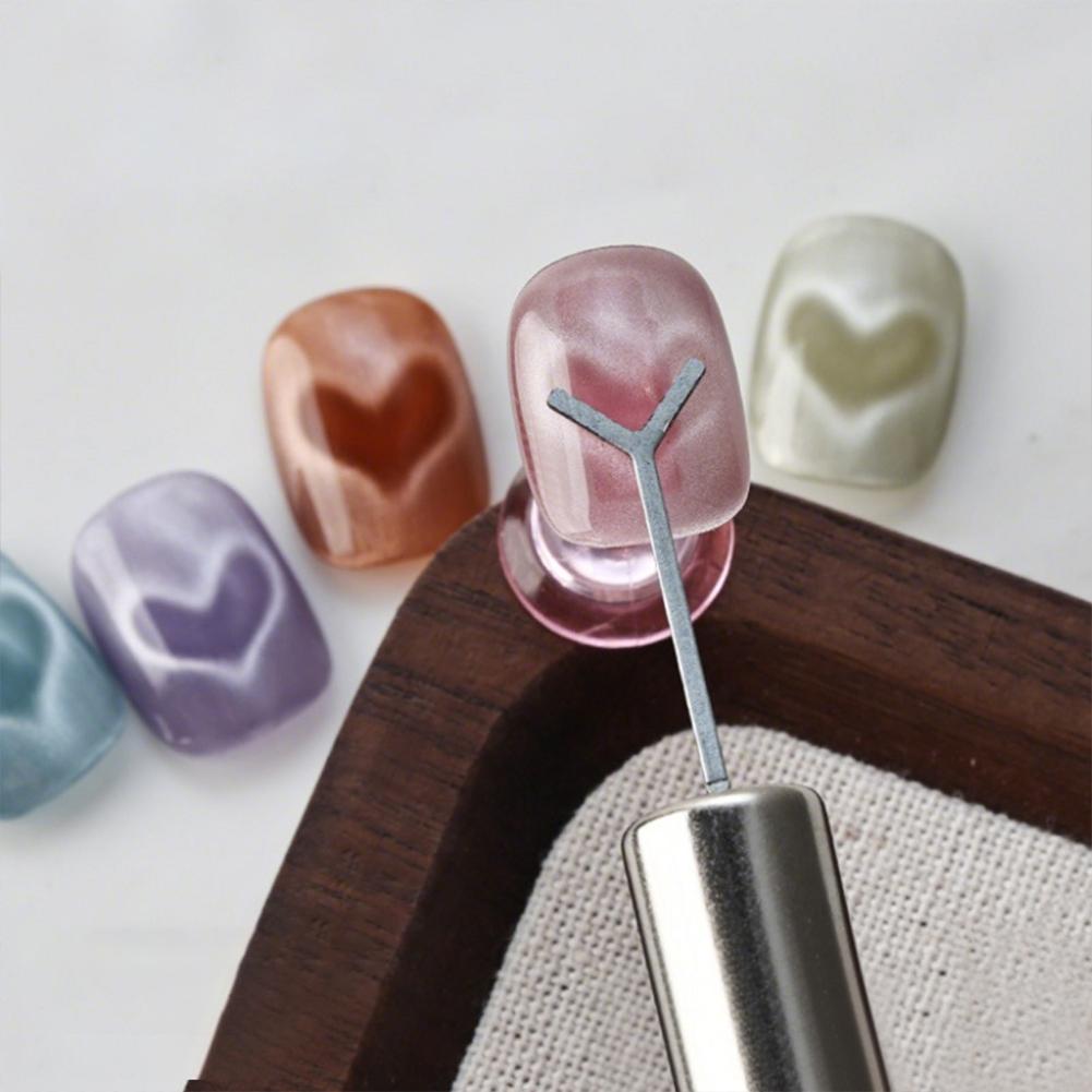 Cat Eye Nagelmagnete Nagelmagnet-Set Tragbarer Cat Eye Gel Nagellack Magnet Multifunktionale Y-förmige Nagelmagnete für Nagelkunst