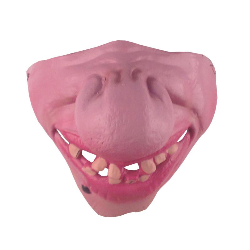 Hilarious Halloween Half Face Mask With Comical Pig Nose For Costume Fun