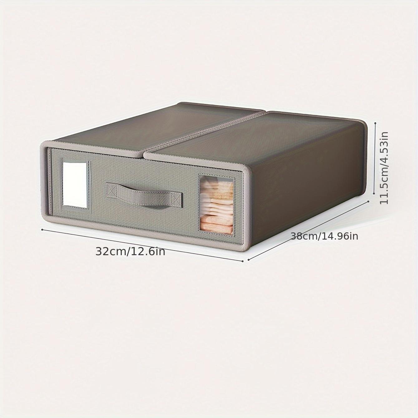 

Органайзер для простыней - Органайзер для хранения простыней для комплекта из четырех предметов - Элегантная парусиновая коробка для хранения Ручная стирка серый