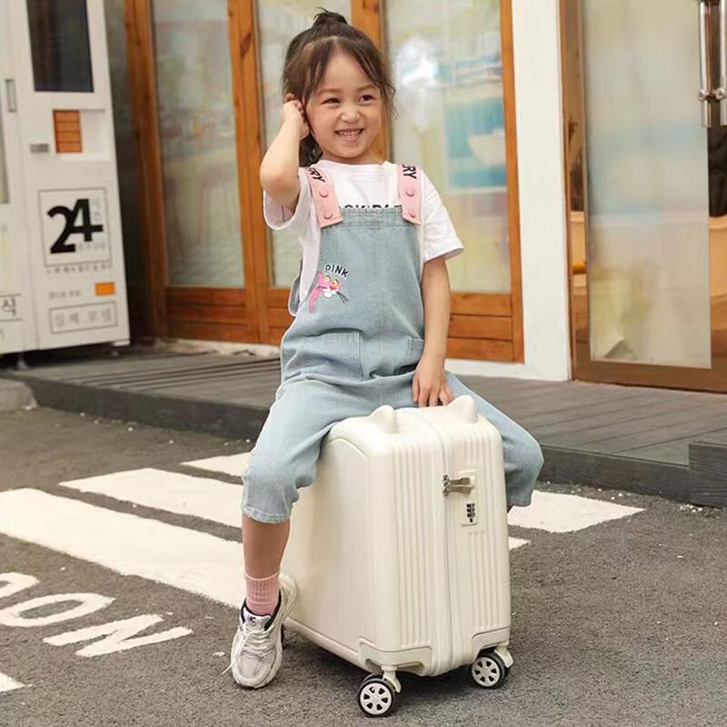 OEING Kids Ride-On Spinner Carry-On Luggage