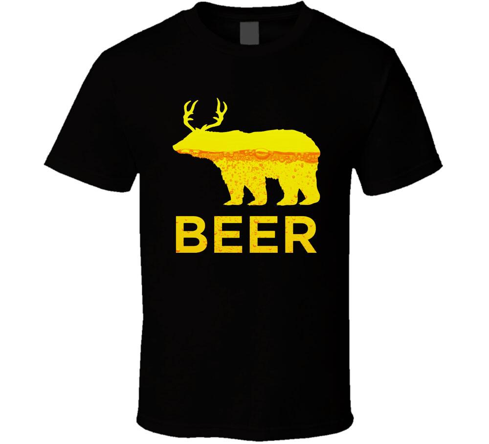 BEER Deer Bear It s Always Sunny in Philadelphia T-Shirt tee Unisex L