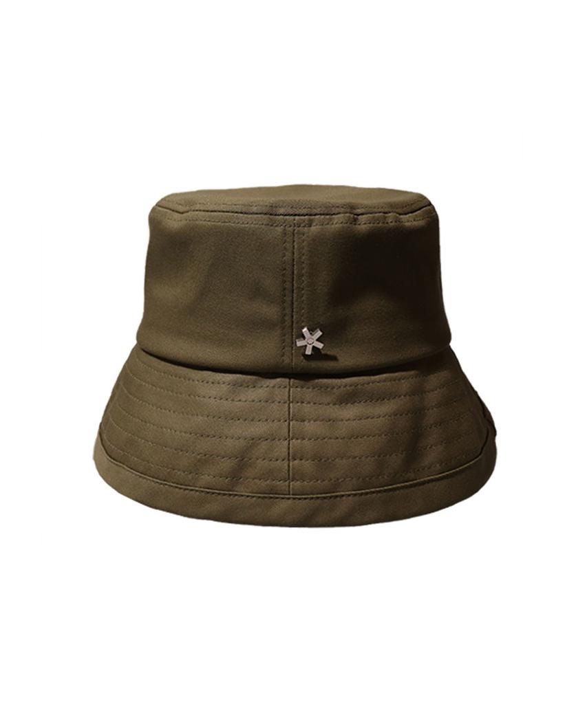 Elkebeullum Basic Cotton Khaki Bucket Hat