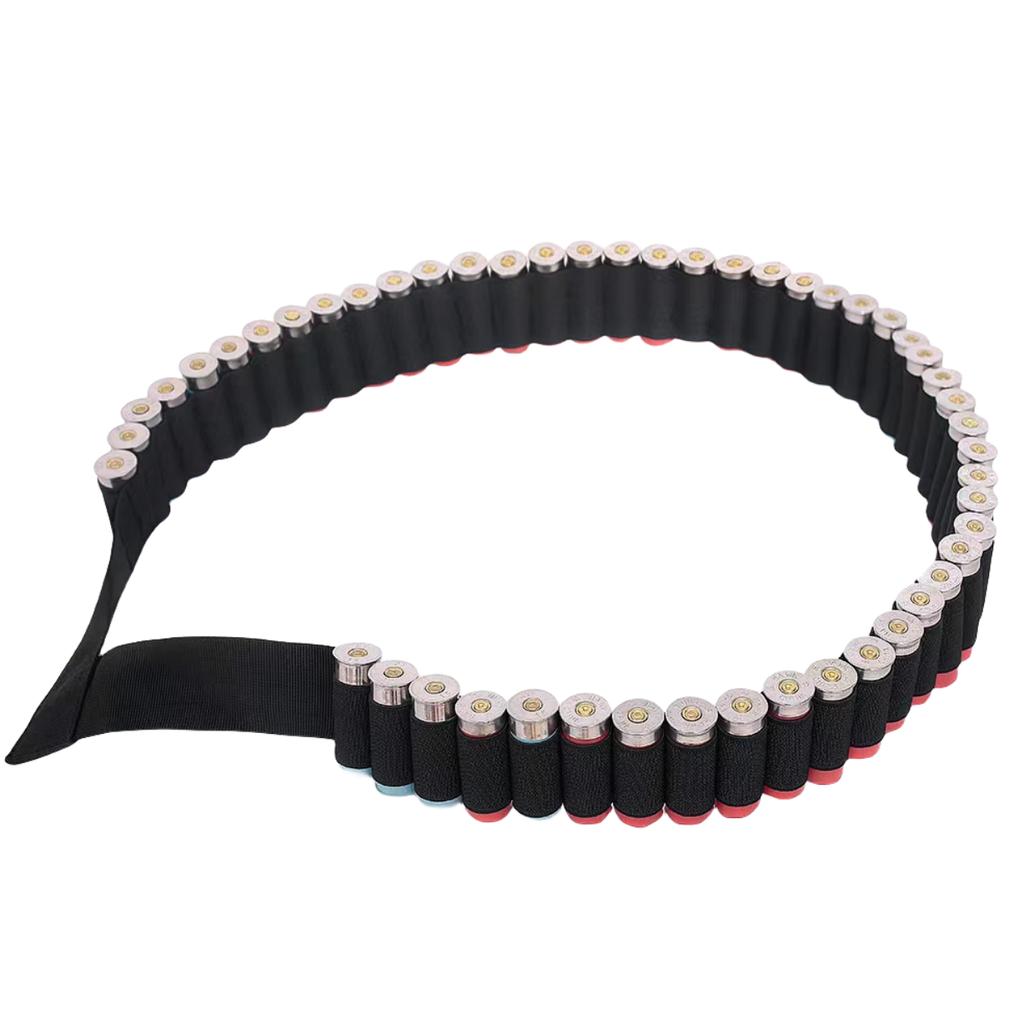 Tactical 27/30 Rounds Shotgun Bandolier Belt Adjustable Shotgun Shell Carrier Ammo Pouch Holder for 12 Gauge Hunting Accessories