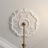 Ceiling Light Base Elegant Floral Raised Medallion Polyurethane Centerpiece for