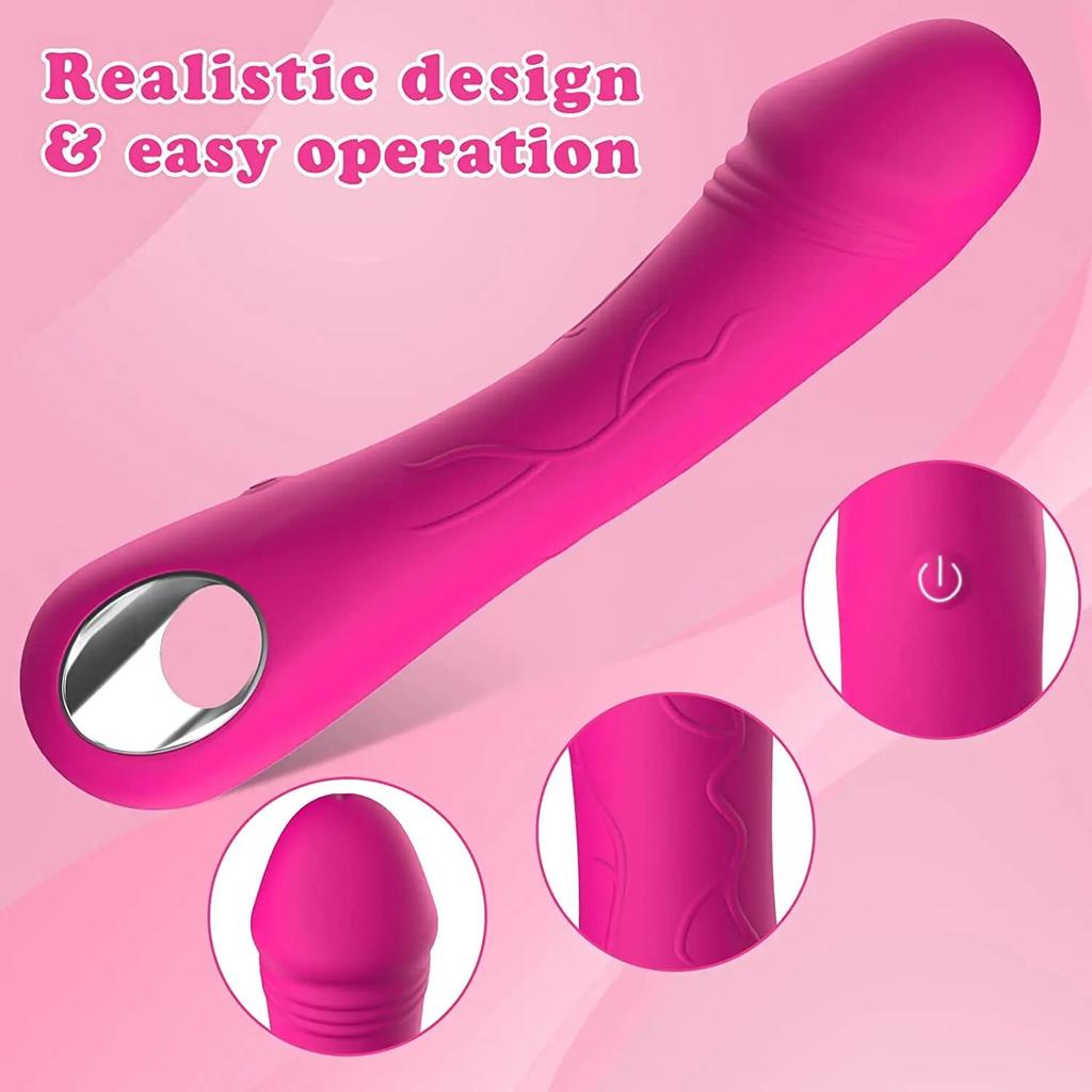 Powerful G Spot Vibrator Female Nipple Clitoris Stimulator Fast Orgasm   Soft Dildo Massager Adults Goods Sex Toys for Women