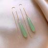 Elegant Water Drop Long Tassel Earrings - Women's Ancient Style Qipao-Inspired Retro