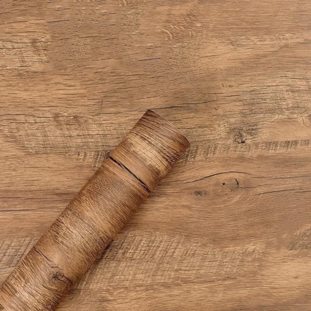PVC Waterproof Self Adhesive Wallpaper Wall in Rolls Furniture Cabinets Vinyl Decorative Film Wood Grain Stickers For Home Decor