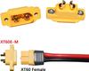 10x XT60E-M Stecker für RC Lipo Akkus – Hohe Qualität Sichere Verbindung – für Drohnen, RC Autos – Gelb