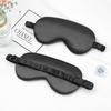 Double-Sided Imitation Silk Eye Mask - Light-Blocking, Breathable, Elastic Unisex Sleep Mask with Scrunchie.