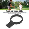 4PCS Tennis Grip Trainer Aid Tennis Tennis Racket Trainer Tool for Outdoor Sports Competitions Black