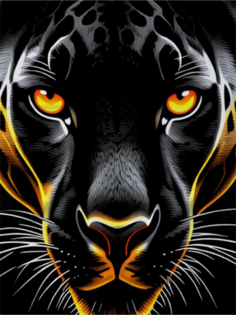 Men'S Outdoor Polo Shirt, Mixed Color, Multiple Specifications Available, 2D Printed Design (Not Textured) with Stylized Black Panther Graphic,