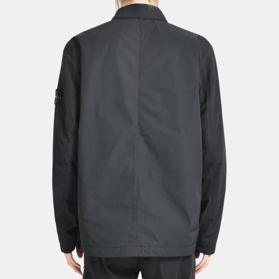 Stone Island Zip Collar Long Sleeve Jacket Men Jacket Black 115Q0726-V0029