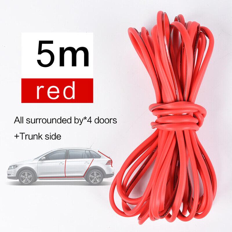 5M/16ft U Shape Rubber Seal Car Door Edge Guard Molding Trim Protectors Strip