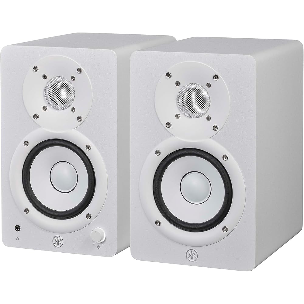 YAMAHA YAMAHA Powered Studio Monitor Speaker Pair Compact White HS4W