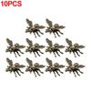 Creative Small Bee Statues Honeybee Figurines Miniatures DIY Craft Animal Ornament Desktop Decoration for Living Room Office