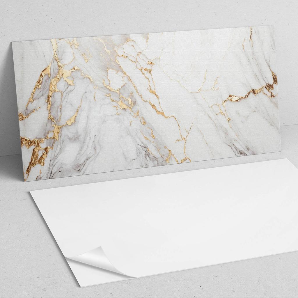 Paczka Kafelków Winylowych Z Nadrukiem Elegancki Marmur Z Żyłkami 10X40X20 Cm