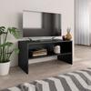 Day and Night - Day and Night Black Plywood TV Cabinet 80x40x40 Cm