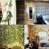 Artificial Ivy Leaf Garland  Faux Green Vines for Home Wedding Balcony Wall Hanging Decor