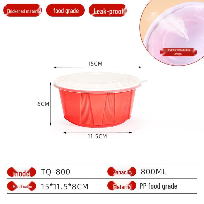 Penguin Group 800ML Disposable Food Containers with Lids