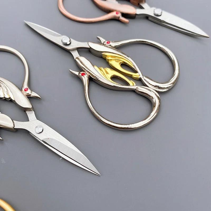 1Pcs Sewing Scissor Craft Tailor Vintage Cut Art Cross Handicraft European Fabric Antique Embroidery Scissors Retro Stitch Shear