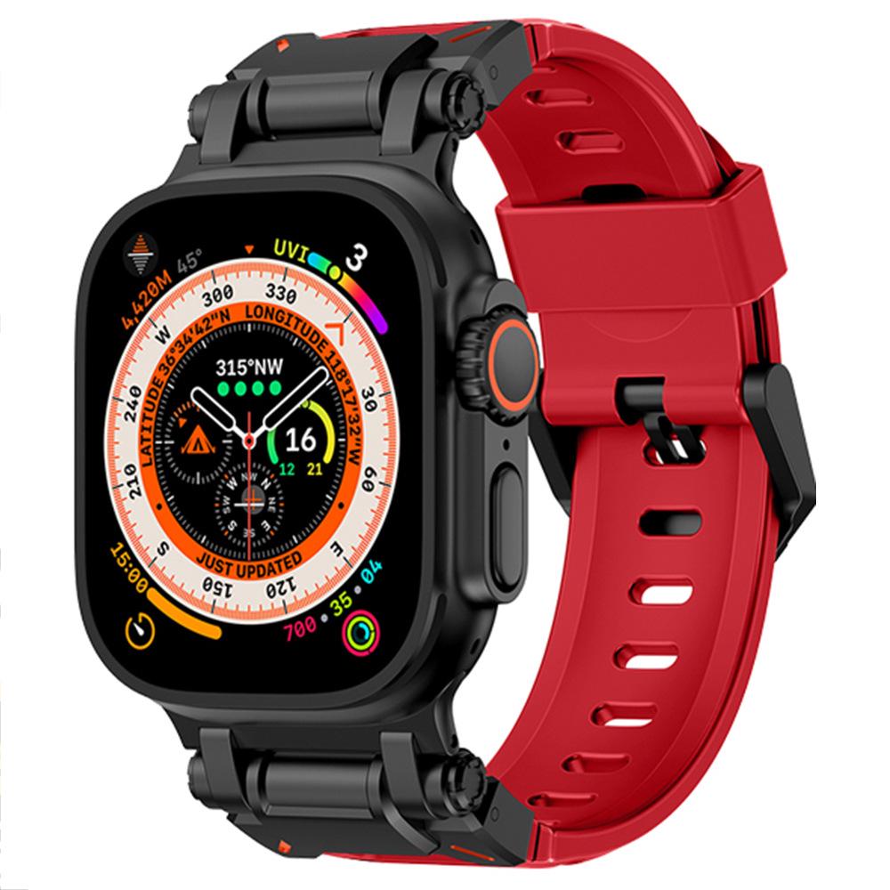 Compatible Silicone Explorer Band for Apple Watch Series 8, 9, and Ultra Models
