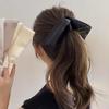 Korean Style Cloth Banana Clip Hairpin Bowknot Hair Clip Fashion Vertical Clip  Women