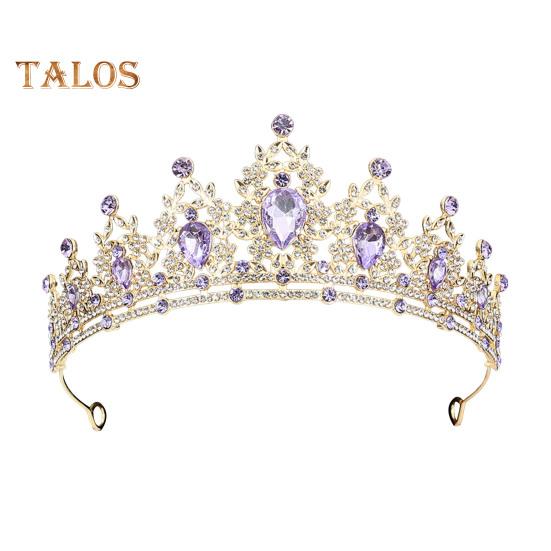 Obruče do vlasů zářící kamínky Intarzovaný dekor listů Svatební korunka Narozeninová oslava Čelenka ze slitiny Vlasové doplňky