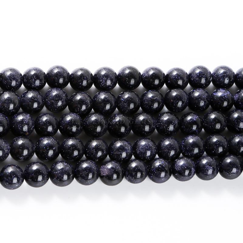 Blue Sandstone Beads for DIY Bracelets - Starry Sky Wishing Stone Accessories